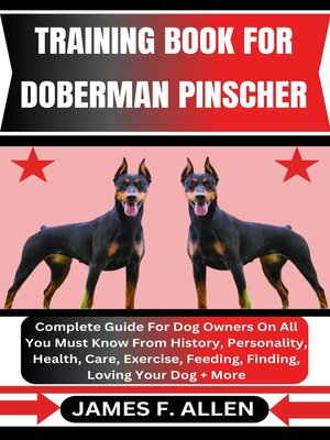cover image of TRAINING BOOK FOR DOBERMAN PINSCHER